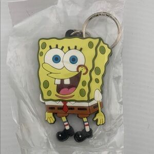 Vintage 2002 Nickelodeon SpongeBob SquarePants Keychain NIB